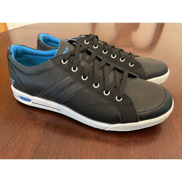 Skechers Mens Sneakers Size 8 Go Golf Drive‎ 2 Relaxed Leather Black 35328 - Picture 1 of 9